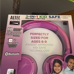 Altec Lansing Pink Kid Safe Headphones